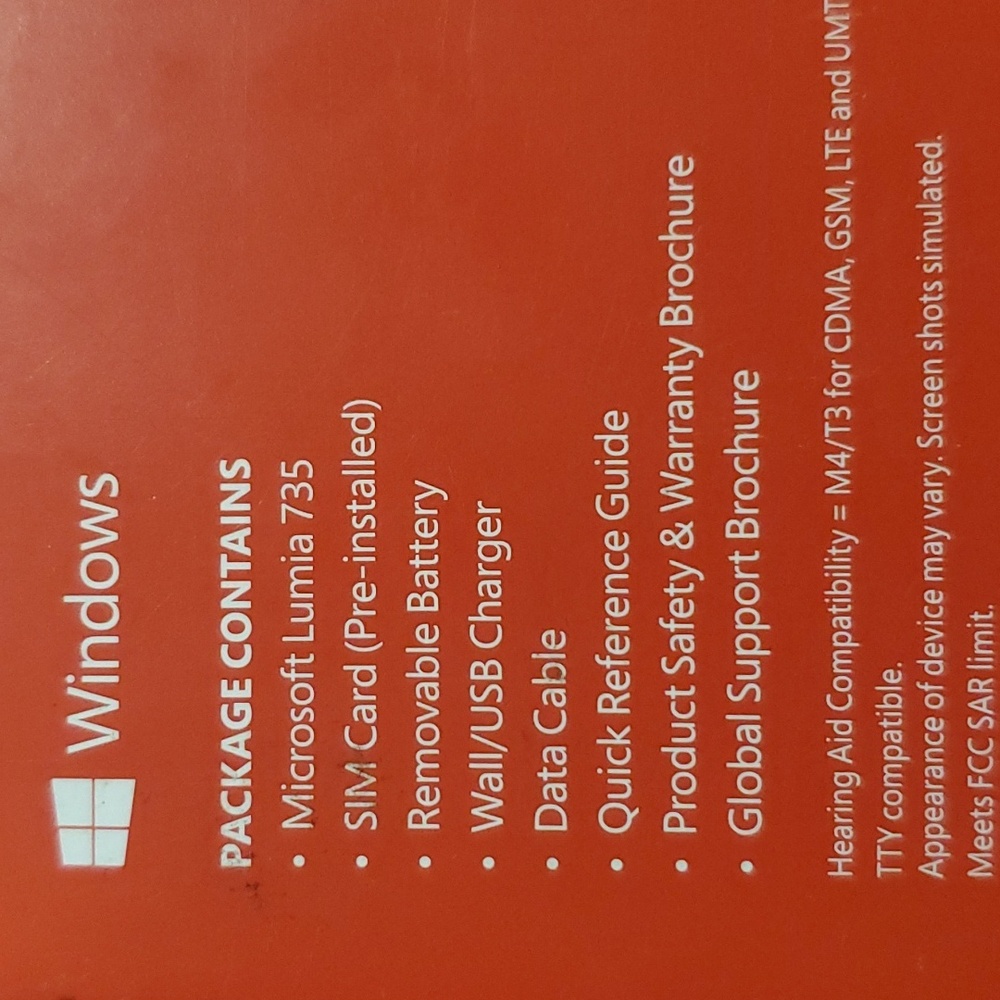 Microsoft lumia 735 cell phone